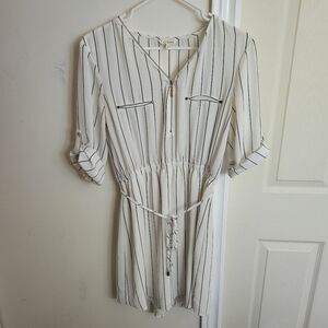 Women's Striped Shirt Dress
